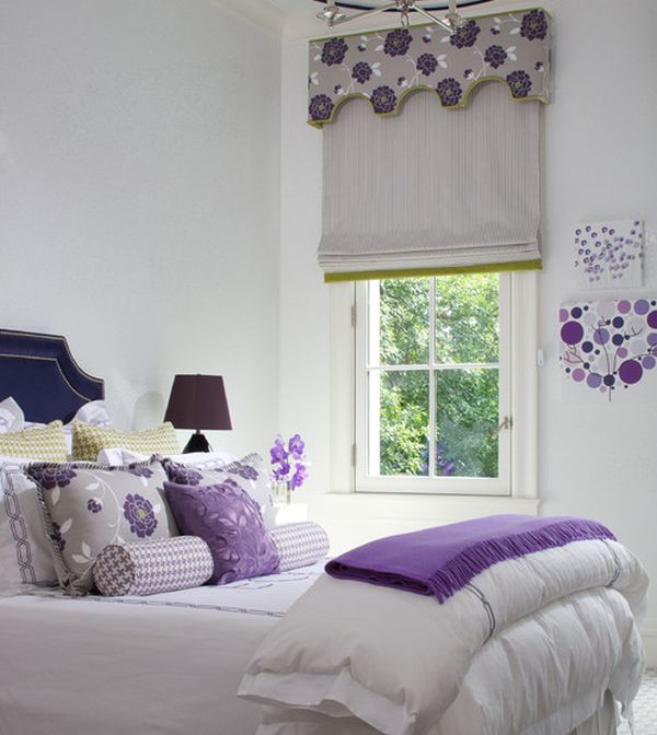 Purple lamp living room