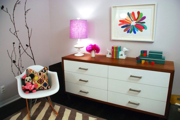 Purple lamp living room