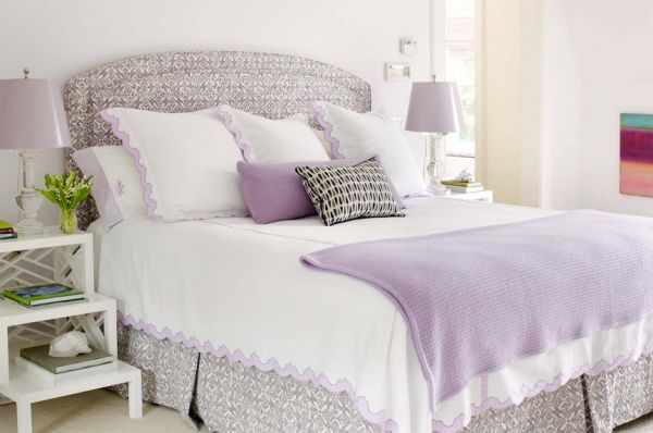 Purple lamp living room