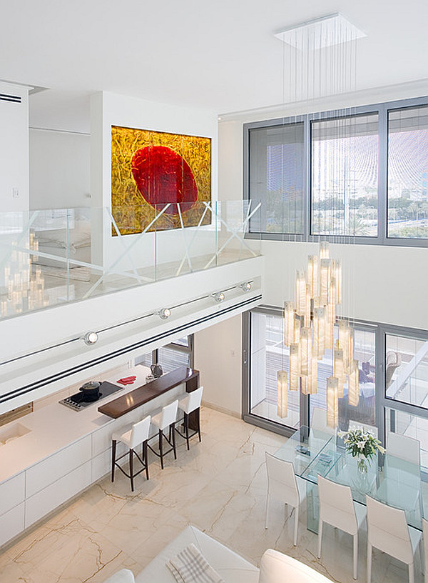 Design de lustre rouge