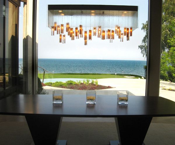Design de lustre rouge