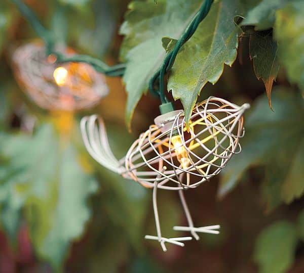 Guirlandes lumineuses en forme d'oiseau pour l'extérieur