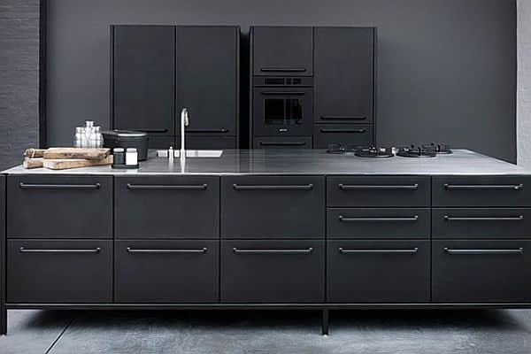 Modules de cuisine noirs Vipp