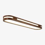 Plafonnier scandinave LED rectangulaire angles arrondis Adirane