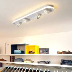 Plafonnier moderne LED ovale avec angle rotatif Charly